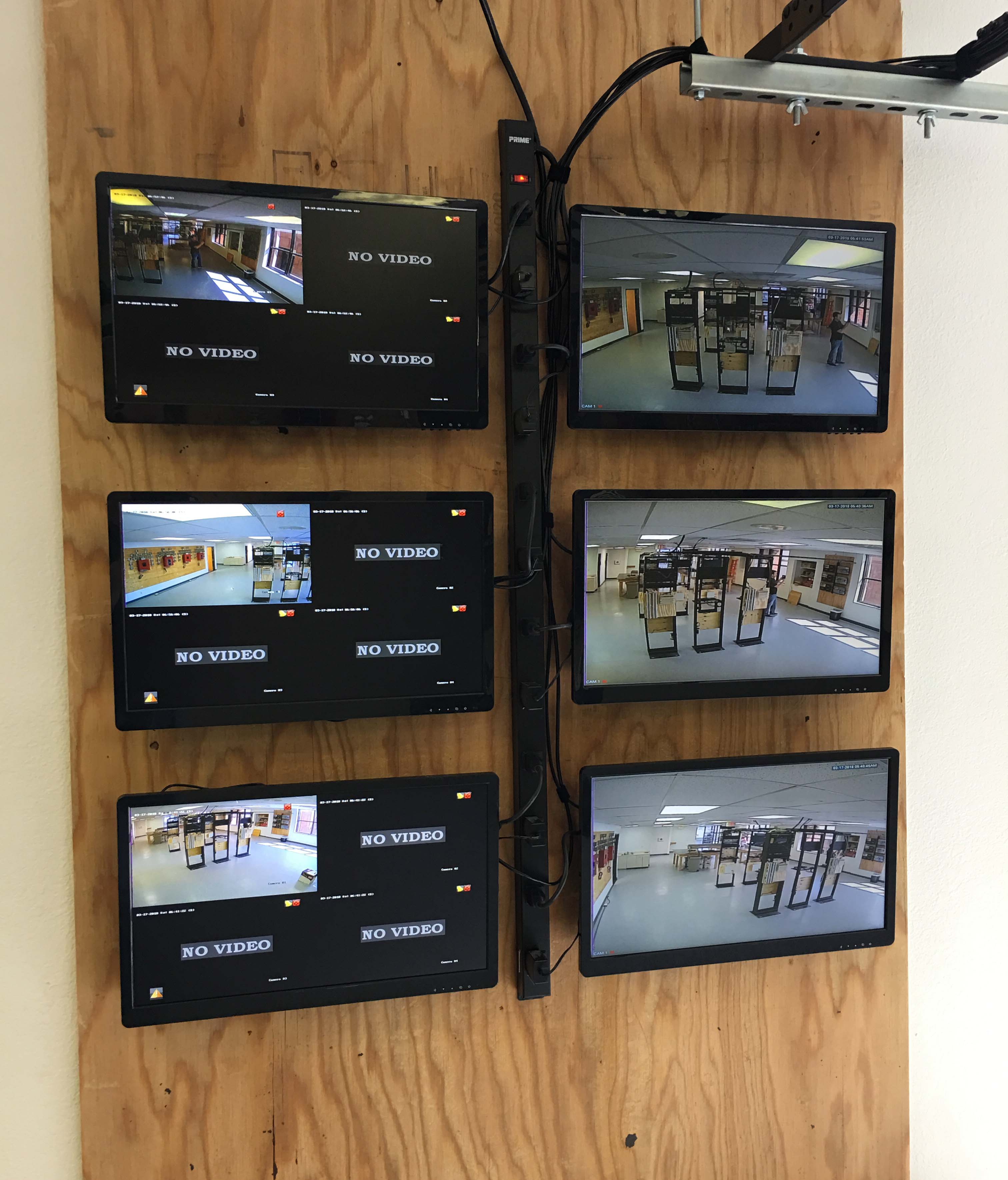 CCTV Monitors at San Diego Training Facility CCTV Monitors at San Diego Training Facility